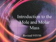 Introduction to the Mole and Molar Mass
