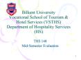 Bilkent University Vocational School of Tourism PowerPoint PPT Presentation