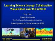 Learning Science through Collaborative Visualization over the Internet