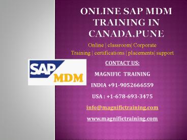 online sap mdm training in canada,pune