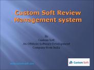 Custom Soft review management system Pune India