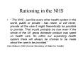 Rationing in the NHS PowerPoint PPT Presentation