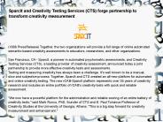 SparcIt and Creativity Testing Services (CTS) forge partnership