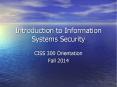 Introduction to Information Systems Security PowerPoint PPT Presentation