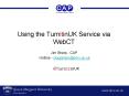 Using the TurnitinUK Service via WebCT PowerPoint PPT Presentation