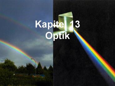 Kapitel 13 Optik