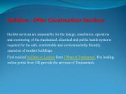 Builders : Offer Construction Services