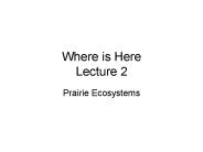 Where is Here Lecture 2