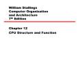 William Stallings Computer Organization and Architecture 7th Edition PowerPoint PPT Presentation