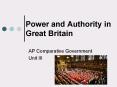 Power and Authority in Great Britain PowerPoint PPT Presentation
