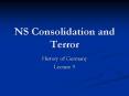 NS Consolidation and Terror PowerPoint PPT Presentation