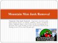 Junk Removal Denver - Mountain Men Junk Hauling