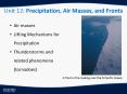 Unit 12: Precipitation, Air Masses, and Fronts PowerPoint PPT Presentation