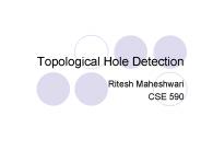 Topological Hole Detection
