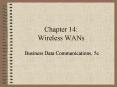 Chapter 14: Wireless WANs PowerPoint PPT Presentation