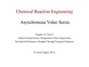 Chemical Reaction Engineering  Asynchronous Video Series