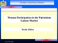 Woman Participation in the Palestinian Labour Market PowerPoint PPT Presentation