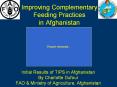 Improving Complementary Feeding Practices in Afghanistan PowerPoint PPT Presentation