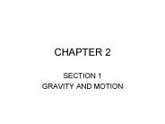 GRAVITY AND MOTION
