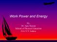 Work Power and Energy PowerPoint PPT Presentation