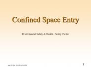 Confined Space Entry