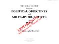 THE RELATIONSHIP between POLITICAL OBJECTIVES and MILITARY OBJECTIVES in WAR PowerPoint PPT Presentation