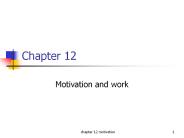Motivation and work