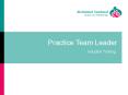 Practice Team Leader PowerPoint PPT Presentation