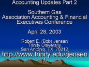 Accounting Updates Part 2  Southern Gas Association