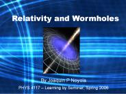 Relativity and Wormholes