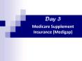 Day 3 Medicare Supplement Insurance (Medigap) PowerPoint PPT Presentation