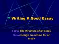 Writing A Good Essay PowerPoint PPT Presentation