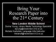 Bring Your Research Paper into the 21st Century