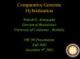 Comparative Genomic Hybridization PowerPoint PPT Presentation