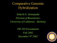 Comparative Genomic Hybridization