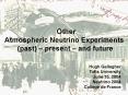 Atmospheric Neutrinos and the Quest for Neutrino Oscillations PowerPoint PPT Presentation