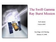 The Swift Gamma Ray Burst Mission