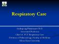 Respiratory Care PowerPoint PPT Presentation
