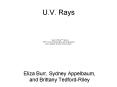 U.V. Rays PowerPoint PPT Presentation