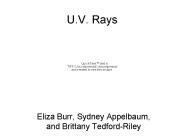 U.V. Rays