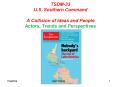 TSDM-33 U.S. Southern Command  A Collision of Ideas and People Actors, Trends and Perspectives PowerPoint PPT Presentation