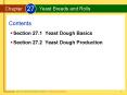 Section 27.1 Yeast Dough Basics PowerPoint PPT Presentation