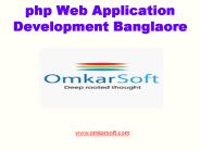php Web Application Development Banglaore