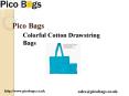 Variety of Colorful Cotton Drawstring Bags