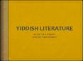 Yiddish Literature PowerPoint PPT Presentation