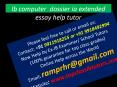 ib computer dossier ia extended essay online help tutor PowerPoint PPT Presentation