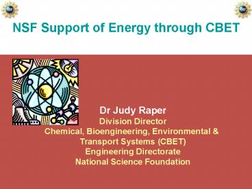 NSF Support of Energy through CBET