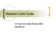 Resistor Color Code