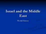 Israel and the Middle East