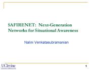 SAFIRENET: Next-Generation Networks for Situational Awareness